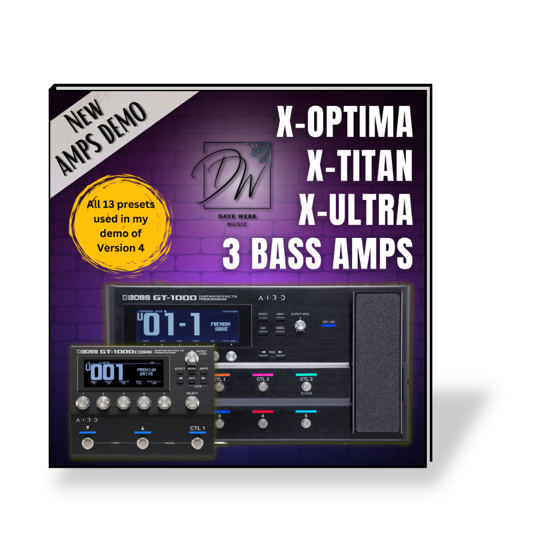 GT-1000 Version 4 Update - New Amps Demo